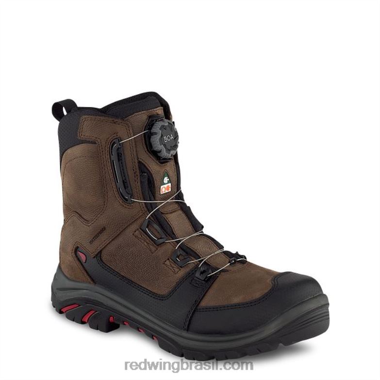 Bota de segurança masculina estilo 4402 king toe adc à prova dágua de 6 polegadas marrom DRV60119 Red Wing