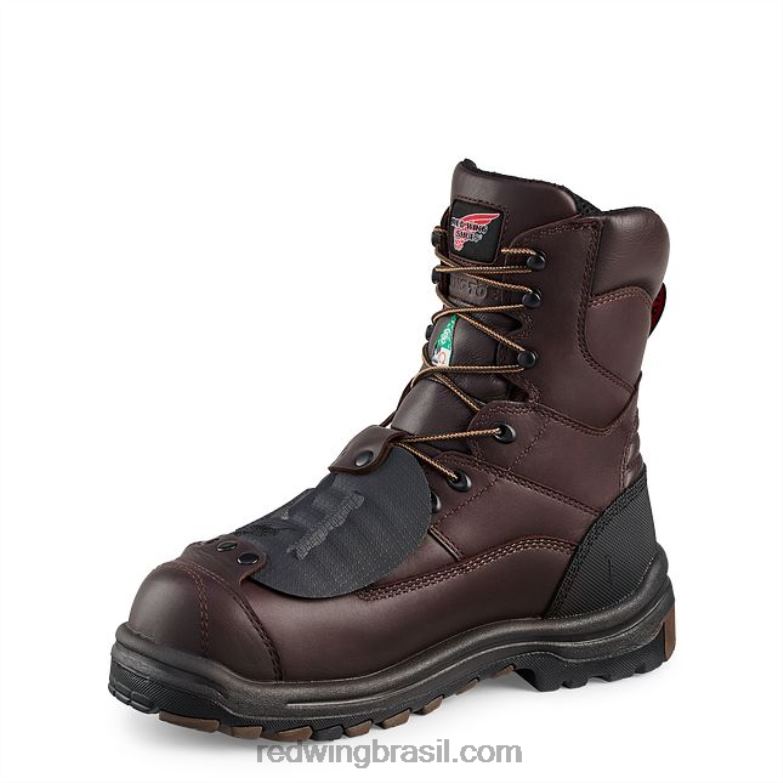 Bota de segurança masculina estilo 4404 dynaforce de 6 polegadas isolada e à prova d\água marrom DRV6096 Red Wing