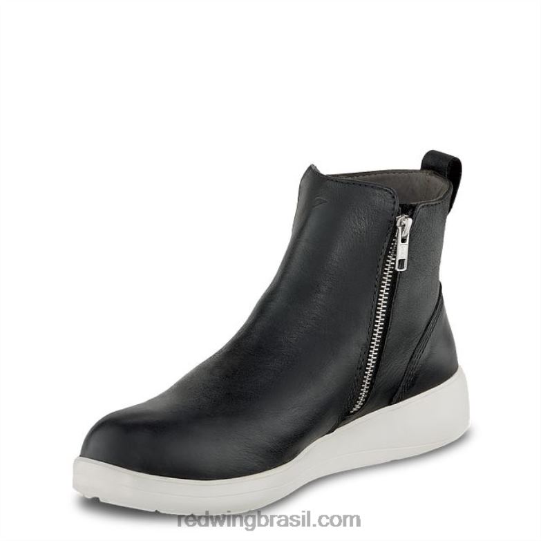 Bota feminina work - estilo 2344 tradeswoman de segurança à prova d\água de 6 polegadas preto DRV60151 Red Wing