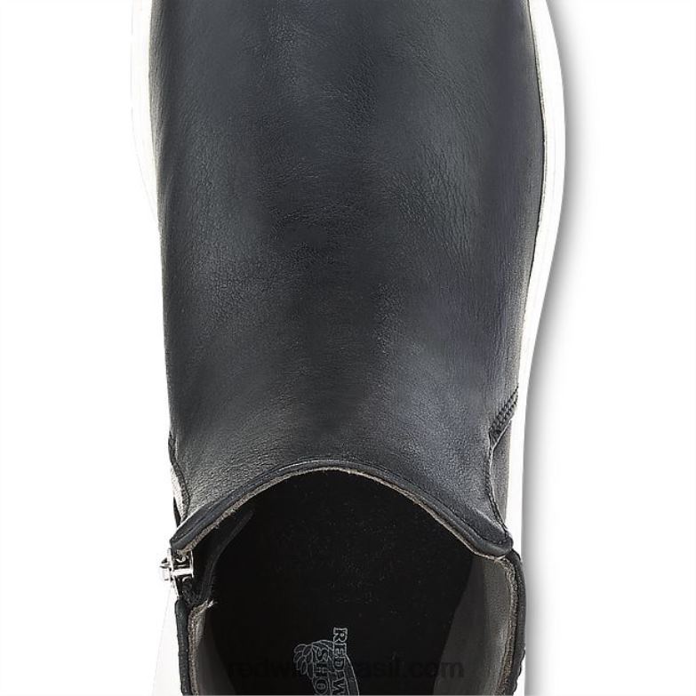 Bota feminina work - estilo 2344 tradeswoman de segurança à prova d\água de 6 polegadas preto DRV60151 Red Wing