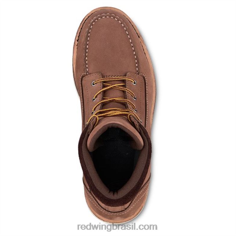 Bota feminina work - estilo 2345 tradeswoman de segurança à prova d\água de 6 polegadas tijolo DRV60159 Red Wing