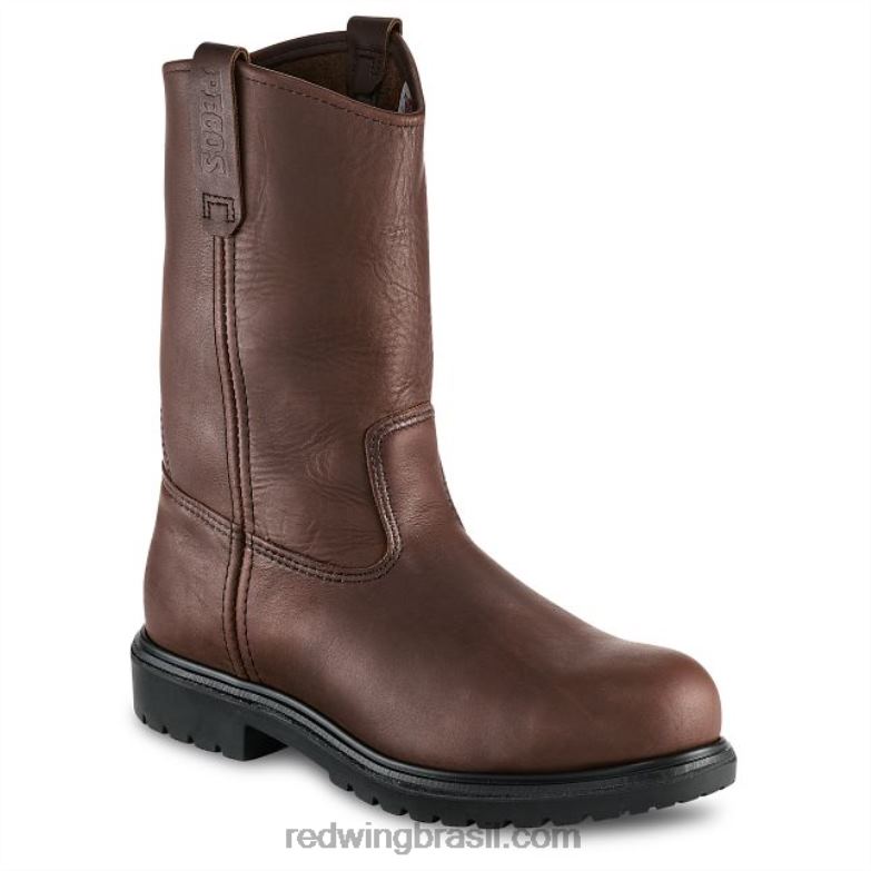Bota masculina de segurança à prova dágua de 6 polegadas estilo 2452 exos lite marrom DRV60100 Red Wing