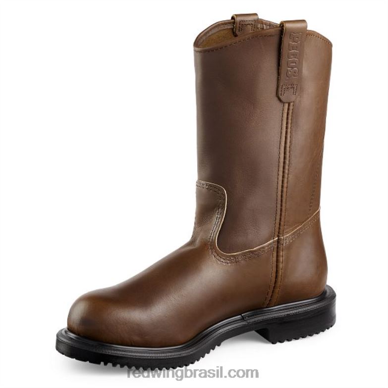 Bota masculina de segurança à prova d\água de 6 polegadas estilo 2452 exos lite marrom DRV60100 Red Wing