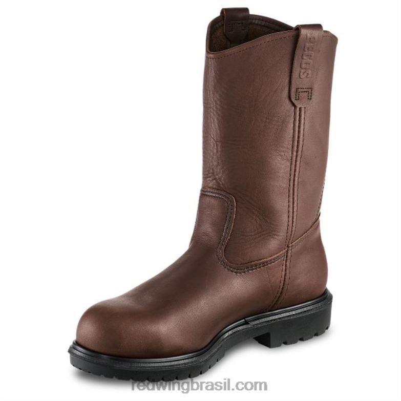 Bota masculina de segurança à prova d\água de 6 polegadas estilo 2452 exos lite marrom DRV60100 Red Wing