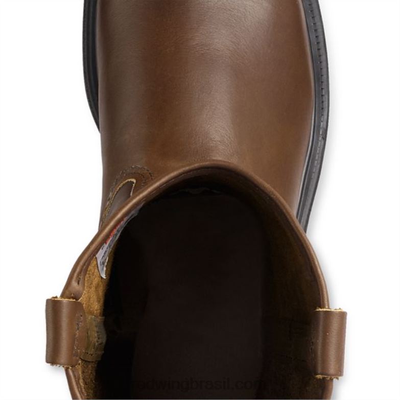 Bota masculina de segurança à prova d\água de 6 polegadas estilo 2452 exos lite marrom DRV60100 Red Wing