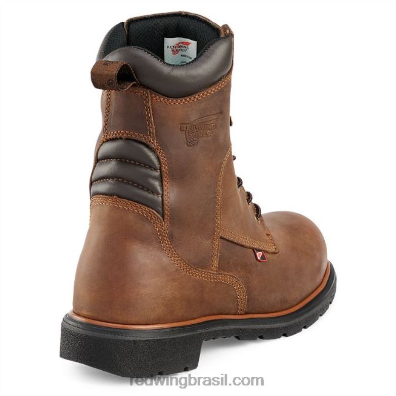 Bota masculina estilo 1172 dynaforce de 11 polegadas à prova d\água com biqueira macia marrom DRV60131 Red Wing
