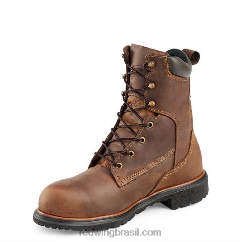 Bota masculina estilo 1172 dynaforce de 11 polegadas à prova d\água com biqueira macia marrom DRV60131 Red Wing