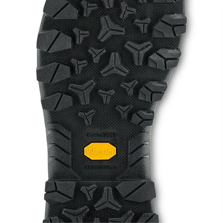 Bota masculina estilo 2411 Burnside de segurança à prova d\água de 6 polegadas marrom DRV60107 Red Wing