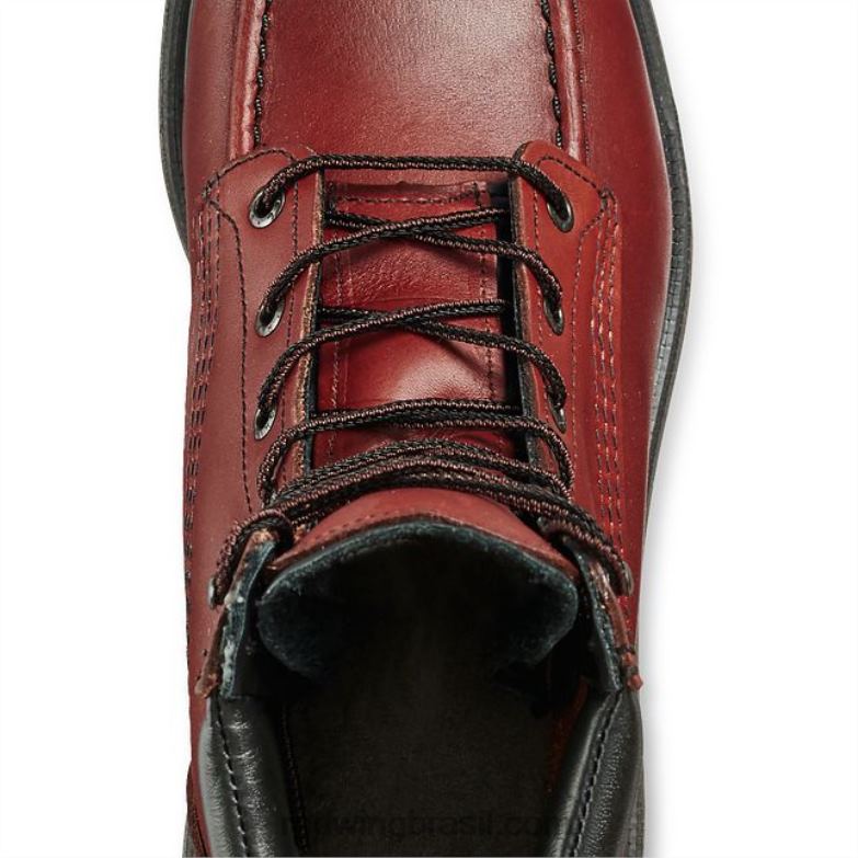 Bota masculina estilo 4216 flexbond de segurança à prova d\água de 6 polegadas marrom DRV60117 Red Wing
