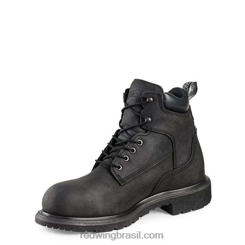 Bota masculina estilo 6670 truhiker de segurança à prova d\água de 6 polegadas para caminhada preto DRV60129 Red Wing