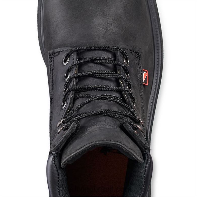 Bota masculina estilo 6670 truhiker de segurança à prova d\água de 6 polegadas para caminhada preto DRV60129 Red Wing