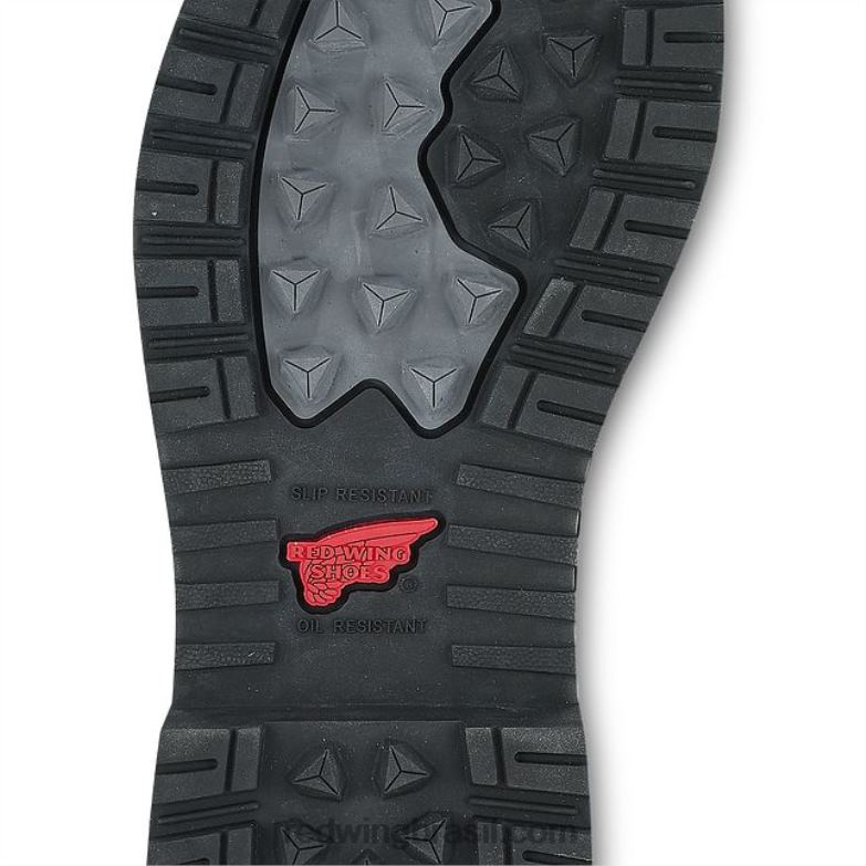 Bota metguard de segurança masculina estilo 4499 truwelt de 10 polegadas à prova d\água marrom DRV6067 Red Wing