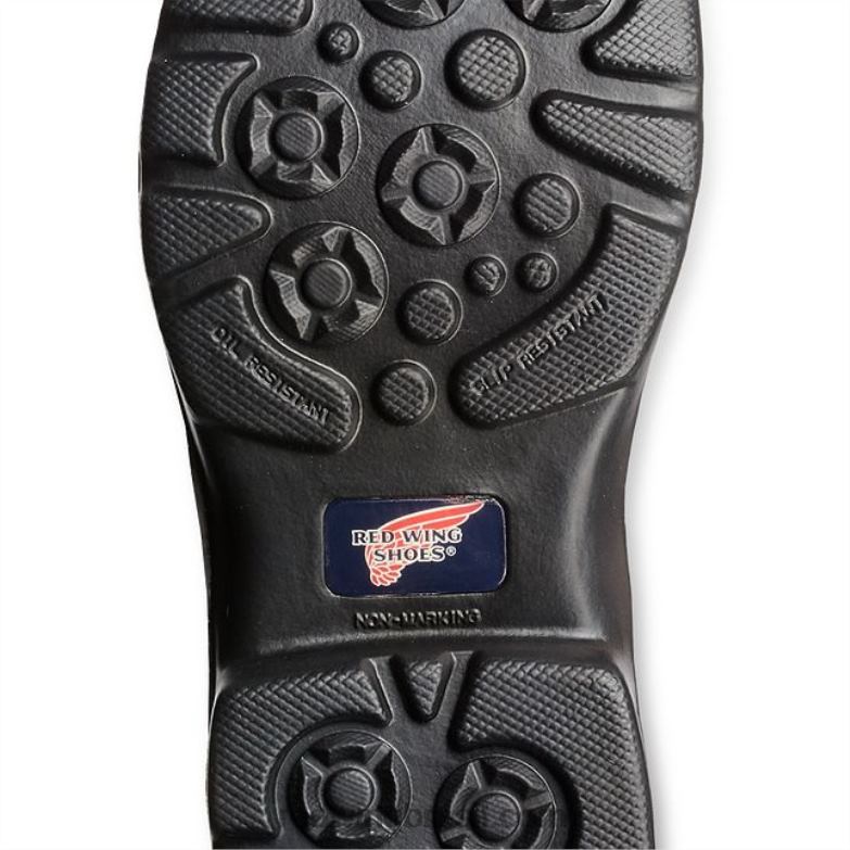 Bota metguard masculina estilo 4433 supersole de segurança à prova d\água de 6 polegadas marrom DRV6087 Red Wing