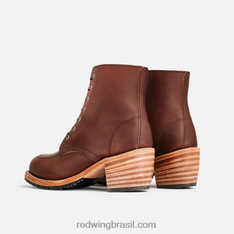 Heritage - Bota feminina clara estilo 3403 em couro acampo âmbar DRV60182 Red Wing