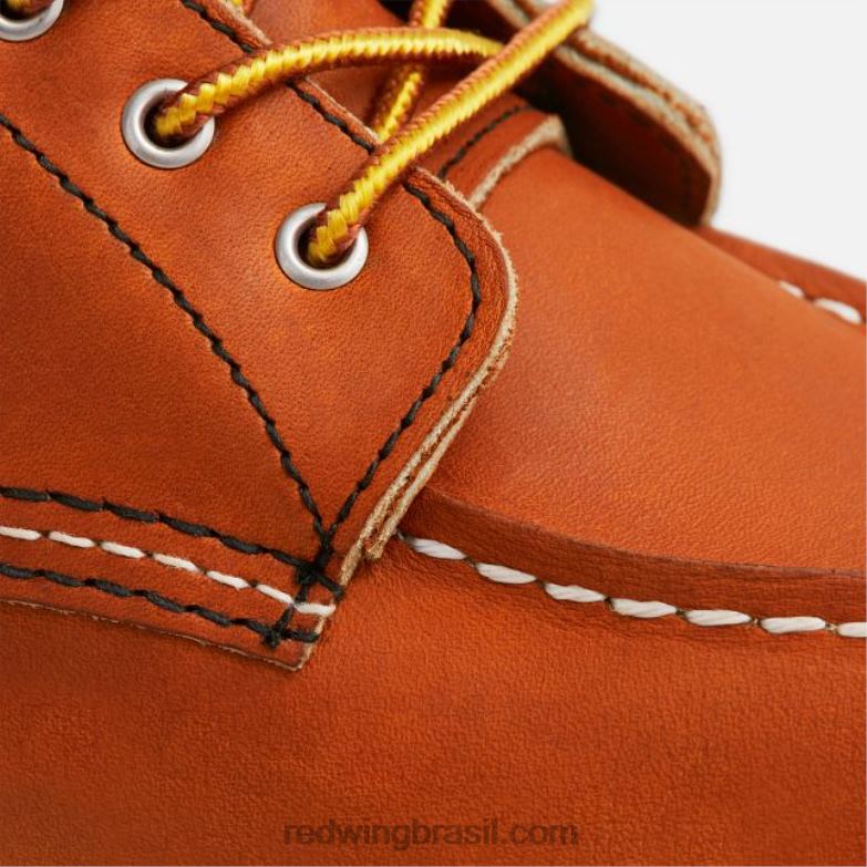 Heritage - Estilo 3373 Bota feminina clássica moc de 6 polegadas em couro border ouro DRV60187 Red Wing