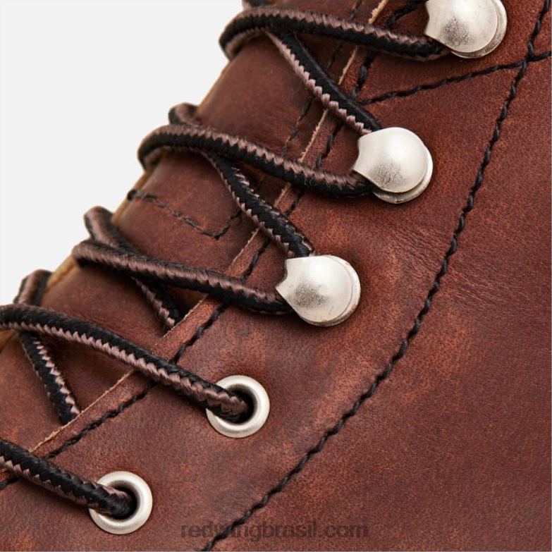 Heritage - bota feminina estilo 3366 iron ranger em couro border âmbar DRV60184 Red Wing