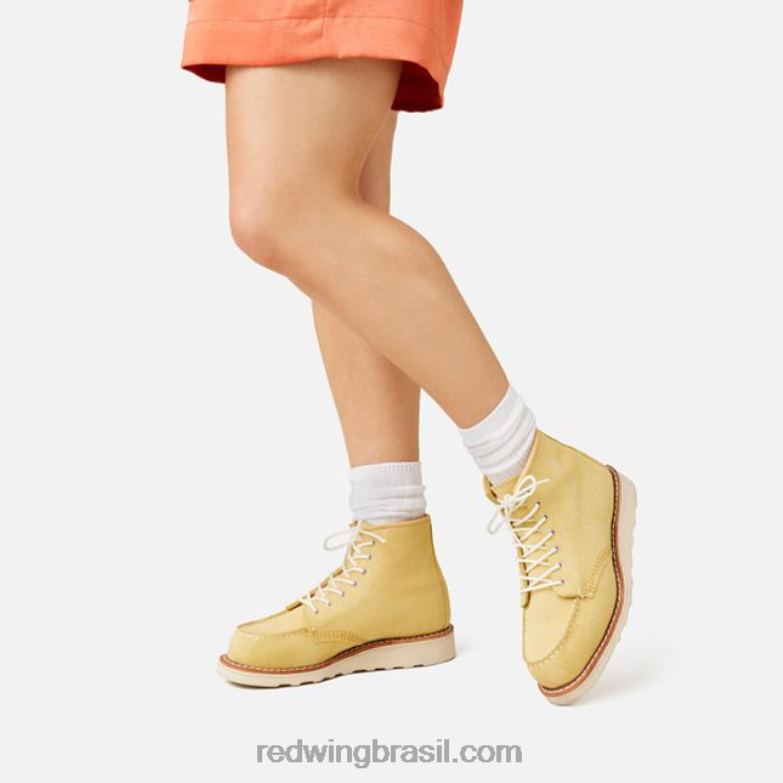 Heritage - estilo 3328 Bota clássica feminina moc de 6 polegadas em couro abileneDRV60192 Red Wing