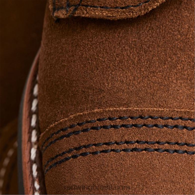 Heritage - estilo 3375 Bota feminina clássica moc de 6 polegadas em couro legado dente de alho DRV60186 Red Wing