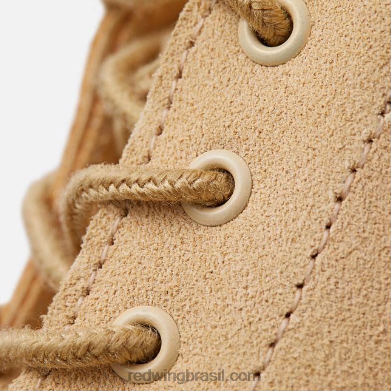 Heritage - estilo 3380 Bota feminina clássica moc de 6 polegadas em couro border creme DRV60193 Red Wing