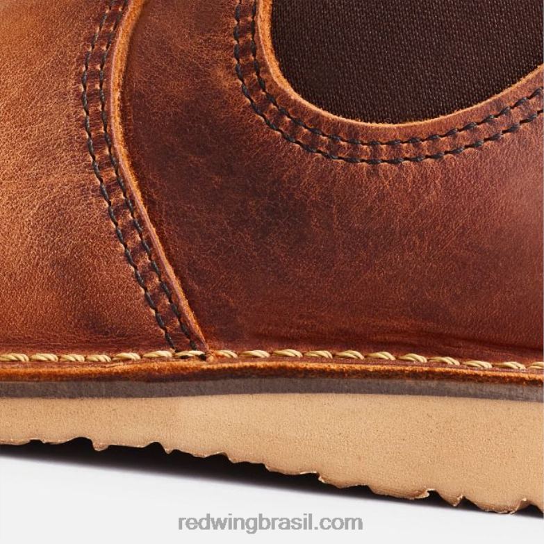 Heritage - estilo 3404 Clara Bota feminina de salto alto em couro Legacy cobre DRV60179 Red Wing