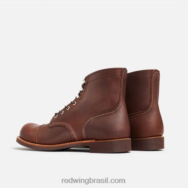 Heritage - estilo 8083 Iron Ranger bota masculina de 6 polegadas em couro muleskinner âmbar DRV60168 Red Wing