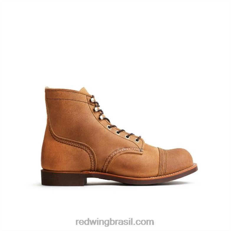 Heritage - estilo 8087 Iron Ranger bota masculina de 6 polegadas em couro muleskinner espinheiro DRV60169 Red Wing