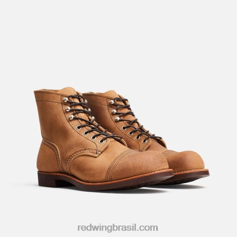 Heritage - estilo 8087 Iron Ranger bota masculina de 6 polegadas em couro muleskinner espinheiro DRV60169 Red Wing