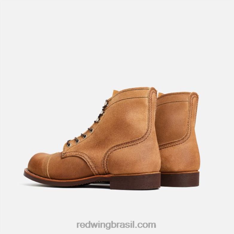 Heritage - estilo 8087 Iron Ranger bota masculina de 6 polegadas em couro muleskinner espinheiro DRV60169 Red Wing