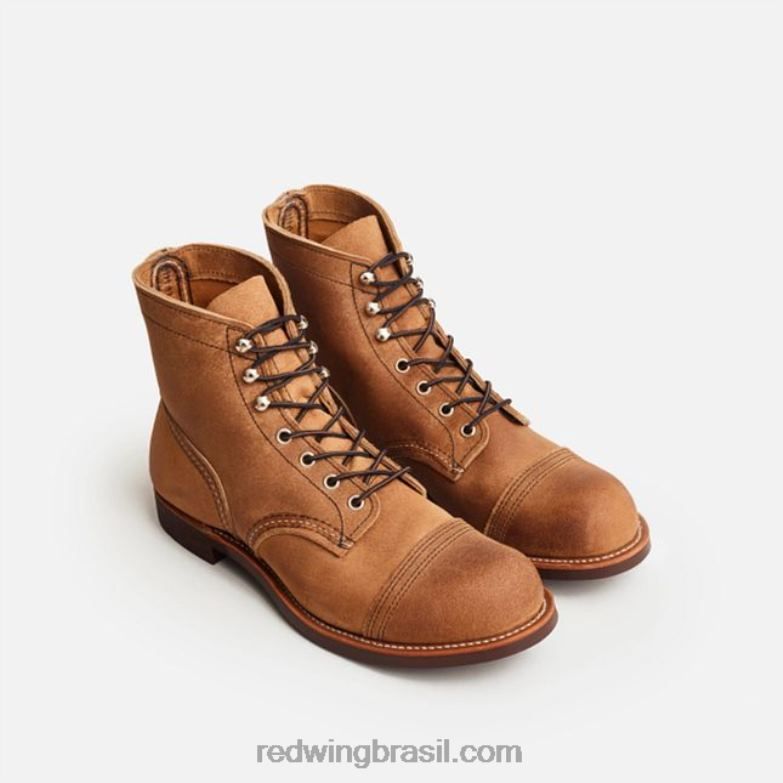 Heritage - estilo 8087 Iron Ranger bota masculina de 6 polegadas em couro muleskinner espinheiro DRV60169 Red Wing