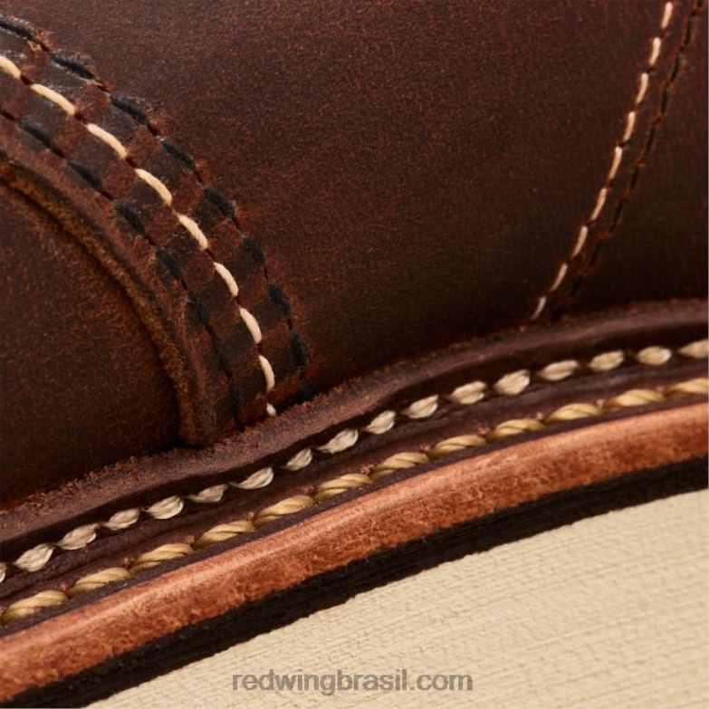 Heritage - estilo 875 Classic Moc bota masculina de 6 polegadas em couro legado cobre DRV60172 Red Wing