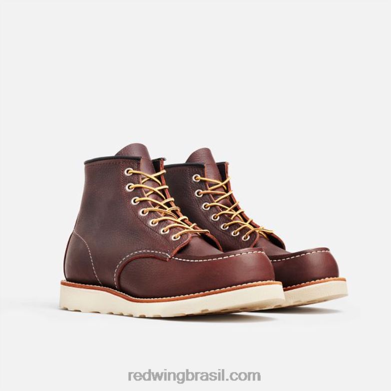 Heritage - estilo 877 Bota clássica masculina Moc de 8 polegadas de 8 polegadas em couro legado briar DRV60174 Red Wing