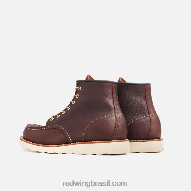 Heritage - estilo 877 Bota clássica masculina Moc de 8 polegadas de 8 polegadas em couro legado briar DRV60174 Red Wing
