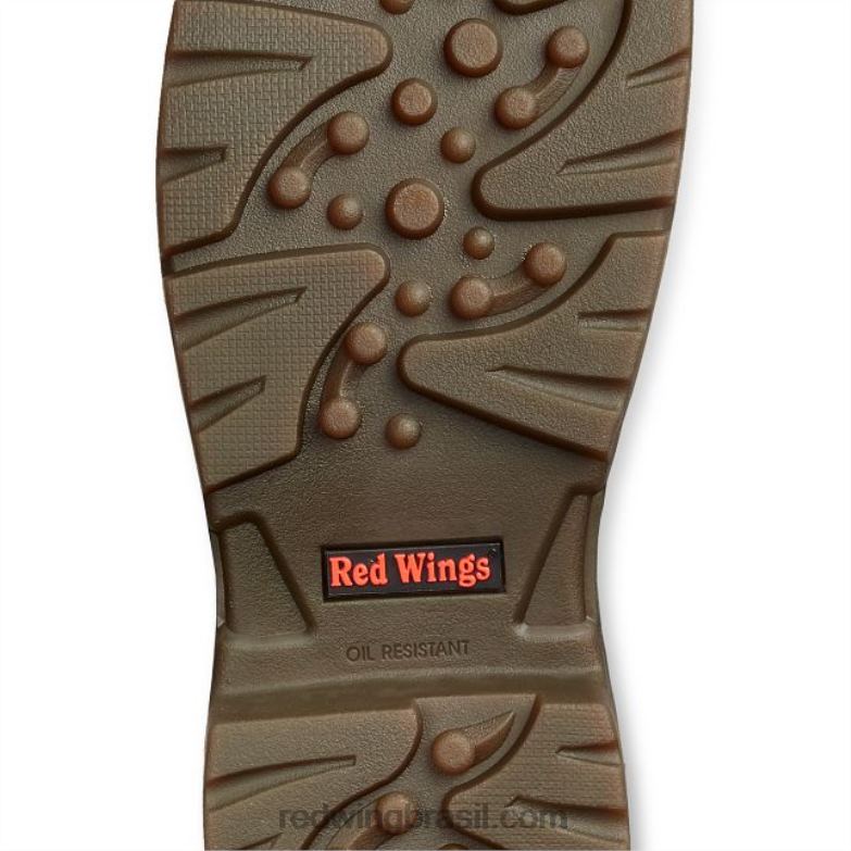 Trabalho - Estilo 1224 Traction Tred Lite Feminino Bota de bico macio à prova d\água de 6 polegadas marrom DRV60158 Red Wing