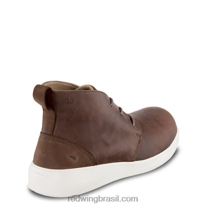 Trabalho - estilo 2030 cross lite bota feminina de segurança com zíper lateral de 5 polegadas marrom DRV60150 Red Wing