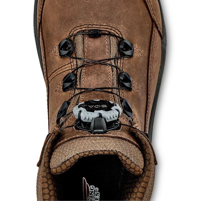 Trabalho - estilo 3542 bota feminina tradeswoman de 6 polegadas à prova d\água csa com biqueira de segurança marrom DRV60152 Red Wing