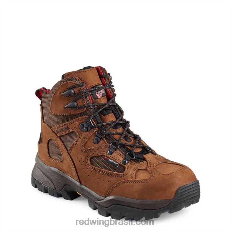 Trabalho - estilo 4442 bota de segurança dynaforce masculina de 8 polegadas isolada e à prova dágua marrom DRV60113 Red Wing