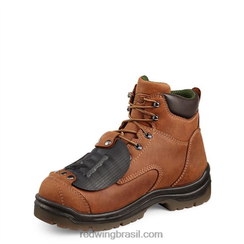 Trabalho - estilo 6674 truhiker bota masculina de caminhada de 6 polegadas à prova d\água marrom DRV60112 Red Wing