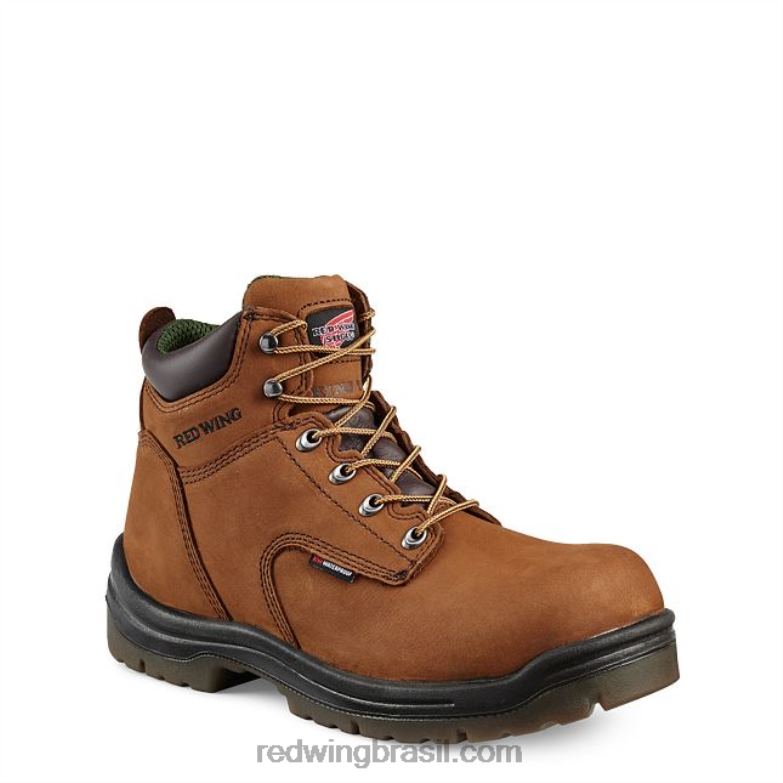 Trabalho - estilo 8692 truhiker bota de caminhada masculina de 5 polegadas com biqueira macia marrom DRV6077 Red Wing