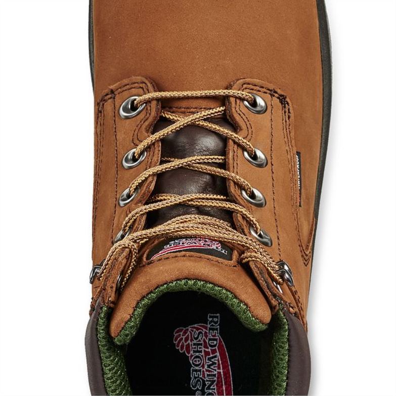 Trabalho - estilo 8692 truhiker bota de caminhada masculina de 5 polegadas com biqueira macia marrom DRV6077 Red Wing