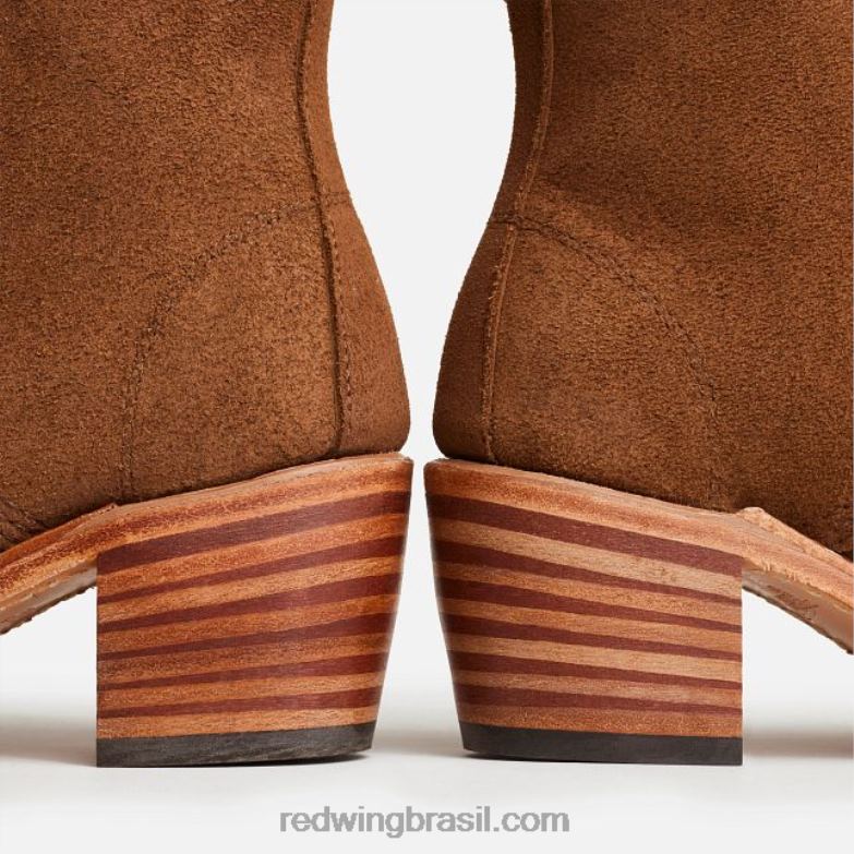 bota curta feminina Heritage - estilo 3365 iron ranger em couro arnês dente de alho DRV60183 Red Wing