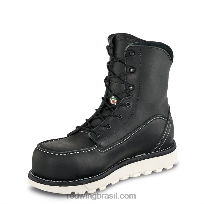 bota de segurança feminina work - estilo 2346 tradeswoman de 6 polegadas à prova d\água preto DRV60156 Red Wing