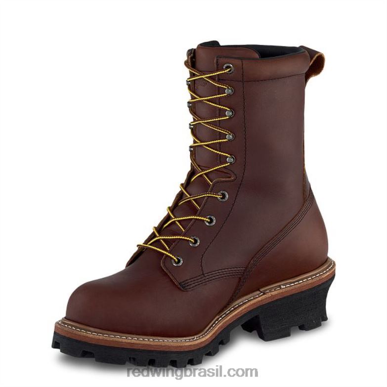 bota de segurança masculina estilo 2233 supersola de 8 polegadas marrom DRV6079 Red Wing