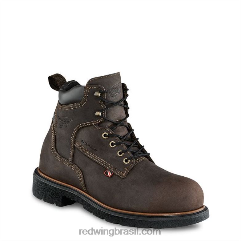 bota de segurança masculina estilo 3573 brnr xp de 8 polegadas à prova dágua csa marrom DRV6097 Red Wing