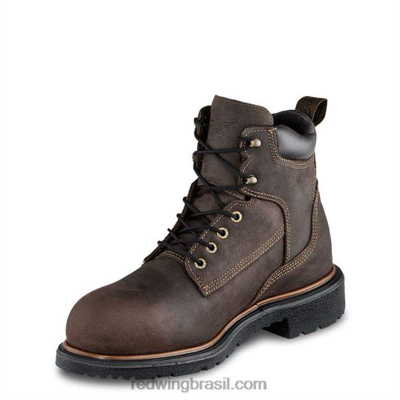 bota de segurança masculina estilo 3573 brnr xp de 8 polegadas à prova d\água csa marrom DRV6097 Red Wing