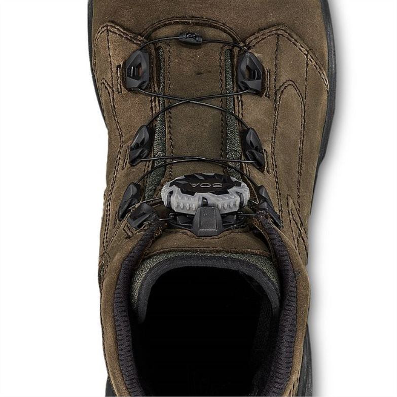 bota de trabalho - estilo 1222 traction tred lite masculina de 6 polegadas à prova d\água marrom DRV6092 Red Wing