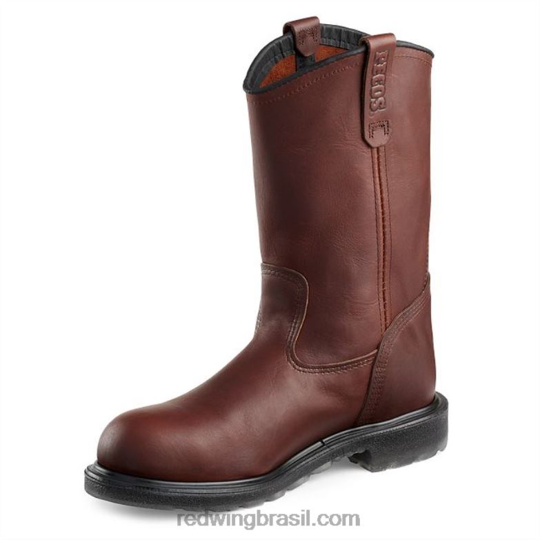 bota de trabalho - estilo 3508 supersole 20 masculina de segurança csa de 8 polegadas marrom DRV60122 Red Wing