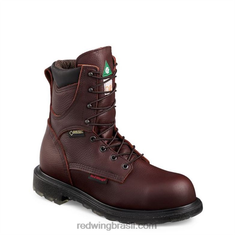 bota de trabalho - estilo 3517 burnside masculina de 6 polegadas à prova dágua bota de segurança csa marrom DRV60106 Red Wing