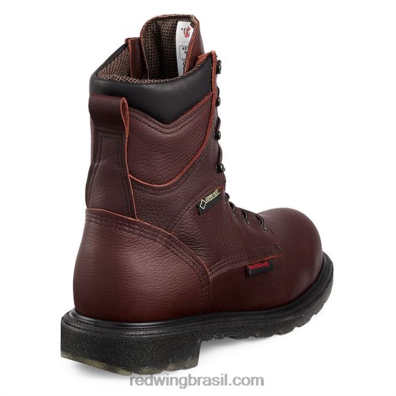 bota de trabalho - estilo 3517 burnside masculina de 6 polegadas à prova d\água bota de segurança csa marrom DRV60106 Red Wing