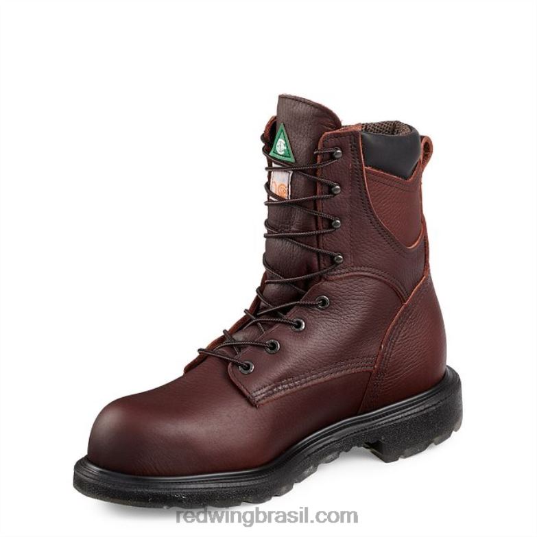 bota de trabalho - estilo 3517 burnside masculina de 6 polegadas à prova d\água bota de segurança csa marrom DRV60106 Red Wing