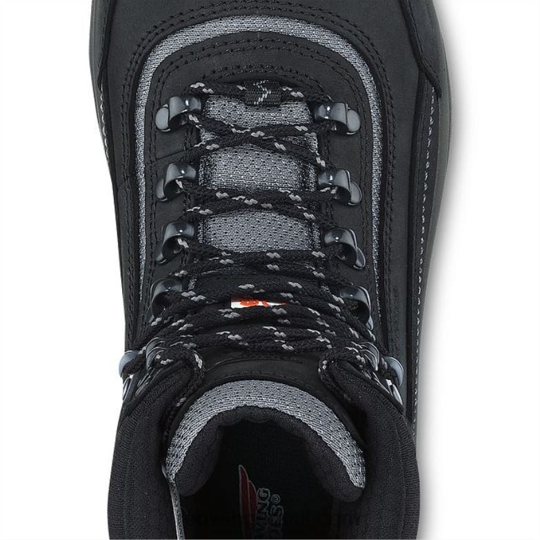 bota de trabalho - estilo 3554 brnr xp feminina de 8 polegadas à prova d\água biqueira de segurança csa preto/cinza DRV60153 Red Wing